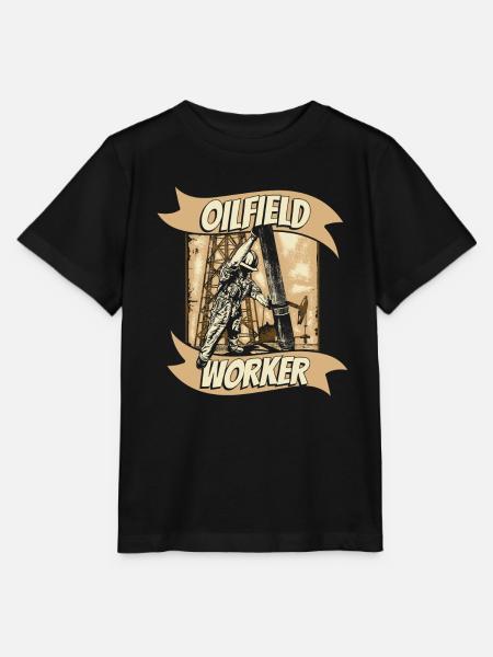 Ölfeld Bohrinsel - Stanley/Stella Kinder T-Shirt MINI CREATOR - Schwarz