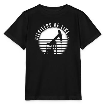 Ölfeld Bohrinsel - Stanley/Stella Kinder T-Shirt MINI CREATOR  - Schwarz - Vorne - Mikhail (115cm)