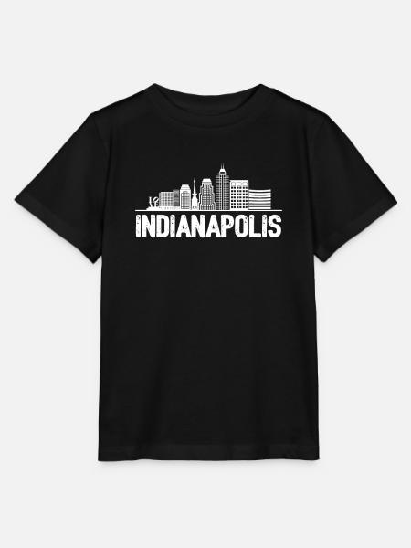 Indianapolis Skyline - Stanley/Stella Kinder T-Shirt MINI CREATOR - Schwarz
