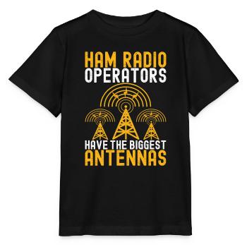 Ham Radio Ham Radio Operator - Stanley/Stella MINI CREATOR Kids’ T-Shirt - black - Front - Mikhail (115cm)