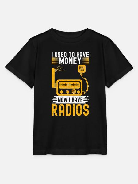 Ham Radio Ham Funker - Stanley/Stella Kinder T-Shirt MINI CREATOR - Schwarz
