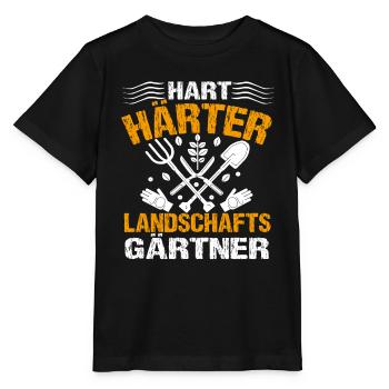 Hart Härter Landschaftsgärtner | Gartenbau - Stanley/Stella Kinder T-Shirt MINI CREATOR  - Schwarz - Vorne - Mikhail (115cm)