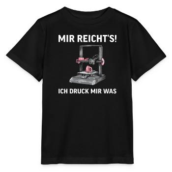 3D Druck Printing CAD PLA Filament 3d drucken - Stanley/Stella Kinder T-Shirt MINI CREATOR  - Schwarz - Vorne - Mikhail (115cm)