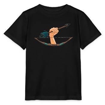 Tir à l’arc Tir à l’arc Archer Main - T-shirt bio MINI CREATOR Stanley/Stella Enfant - noir - Devant - Mikhail (115cm)
