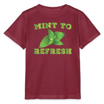 Mint to refresh - Stanley/Stella MINI CREATOR Kids’ T-Shirt - burgundy - Front - Kain (125cm)