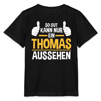 Thomas - Stanley/Stella Kinder T-Shirt MINI CREATOR  - Schwarz - Vorne - Mikhail (115cm)