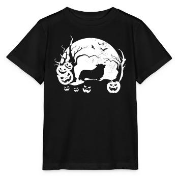 Corgi gallois - T-shirt bio MINI CREATOR Stanley/Stella Enfant - noir - Devant - Mikhail (115cm)