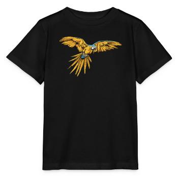 Ara Perroquet I Amérique du Sud Oiseau exotique pour - T-shirt bio MINI CREATOR Stanley/Stella Enfant - noir - Devant - Mikhail (115cm)