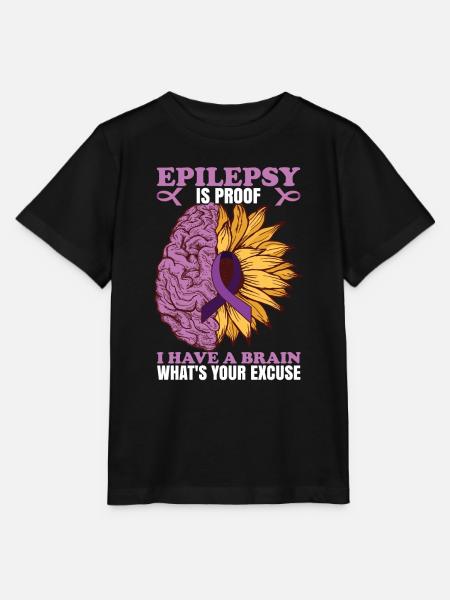 Epilepsie ist der Beweis - Stanley/Stella Kinder T-Shirt MINI CREATOR - Schwarz