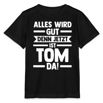 Tom - Stanley/Stella Kinder T-Shirt MINI CREATOR  - Schwarz - Vorne - Mikhail (115cm)