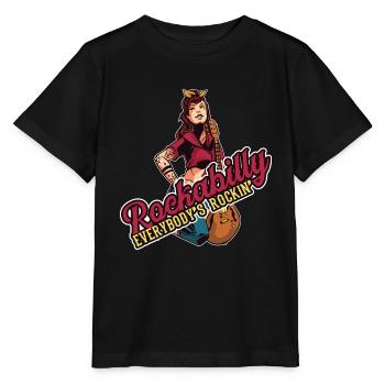 Rockabilly Rocknroll Musique Rock Hardrock - T-shirt bio MINI CREATOR Stanley/Stella Enfant - noir - Devant - Mikhail (115cm)