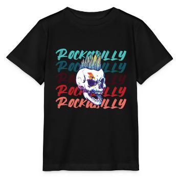 Rockabilly Rocknroll Musique Rock Hardrock - T-shirt bio MINI CREATOR Stanley/Stella Enfant - noir - Devant - Mikhail (115cm)