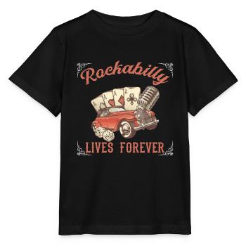 Rockabilly Rocknroll Musique Rock Hardrock - T-shirt bio MINI CREATOR Stanley/Stella Enfant - noir - Devant - Mikhail (115cm)