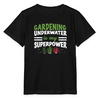 Drôle de jardinage sous-marin Superpuissance An - T-shirt bio MINI CREATOR Stanley/Stella Enfant - noir - Devant - Mikhail (115cm)