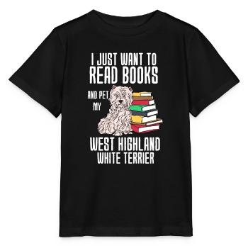 Terrier des Highlands de l’Ouest - T-shirt bio MINI CREATOR Stanley/Stella Enfant - noir - Devant - Mikhail (115cm)