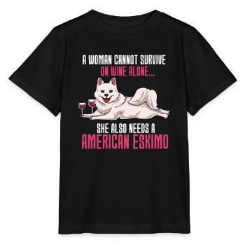 Esquimau d’Amérique - T-shirt bio MINI CREATOR Stanley/Stella Enfant - noir - Devant - Mikhail (115cm)