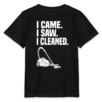 Ménage et femme de ménage - T-shirt bio MINI CREATOR Stanley/Stella Enfant - noir - Devant - Mikhail (115cm)