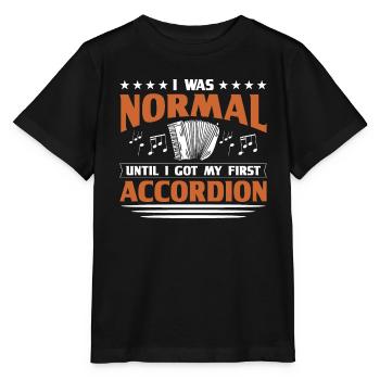 Accordéon Polka Accordéon Squeeze Box - T-shirt bio MINI CREATOR Stanley/Stella Enfant - noir - Devant - Mikhail (115cm)