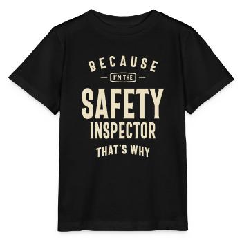 Safety Inspector Occupation - Stanley/Stella MINI CREATOR Kids’ T-Shirt - black - Front - Mikhail (115cm)