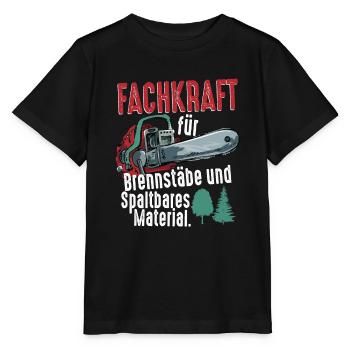 Fachkraft für Brennstäbe und spaltbares Material - Stanley/Stella Kinder T-Shirt MINI CREATOR  - Schwarz - Vorne - Mikhail (115cm)