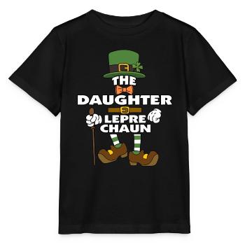 La fille Leprechaun St Patrick’s Day - T-shirt bio MINI CREATOR Stanley/Stella Enfant - noir - Devant - Mikhail (115cm)