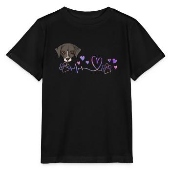 Whippet - Stanley/Stella Kinder T-Shirt MINI CREATOR  - Schwarz - Vorne - Mikhail (115cm)