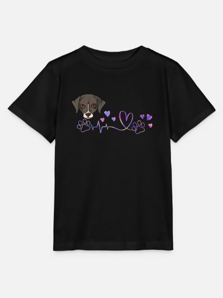 Whippet - Stanley/Stella Kinder T-Shirt MINI CREATOR - Schwarz