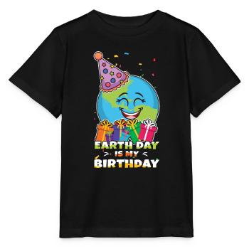 Protect Oceans Day Earth Day auch meine Geburt - Stanley/Stella Kinder T-Shirt MINI CREATOR  - Schwarz - Vorne - Mikhail (115cm)