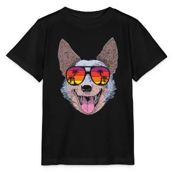 Australian Cattle Dog - Stanley/Stella MINI CREATOR Kids’ T-Shirt - black - Front - Mikhail (115cm)