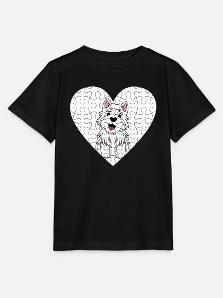 West highland terrier - Stanley/Stella Kinder T-Shirt MINI CREATOR  - Schwarz