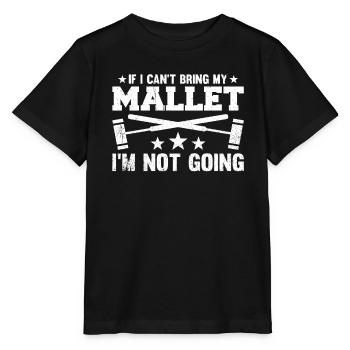 Si je ne peux pas apporter mon maillet, je ne vais pas au croquet - T-shirt bio MINI CREATOR Stanley/Stella Enfant - noir - Devant - Mikhail (115cm)