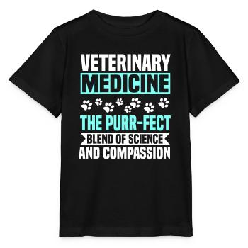 Veterinary medicine - Stanley/Stella MINI CREATOR Kids’ T-Shirt - black - Front - Mikhail (115cm)