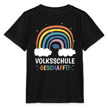 Volksschule Abgänger 2024 Tschüss Volksschule - Stanley/Stella Kinder T-Shirt MINI CREATOR  - Schwarz - Vorne - Mikhail (115cm)