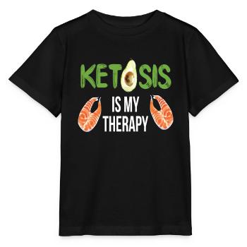 La cétose est ma thérapie Alimentation saine - T-shirt bio MINI CREATOR Stanley/Stella Enfant - noir - Devant - Mikhail (115cm)
