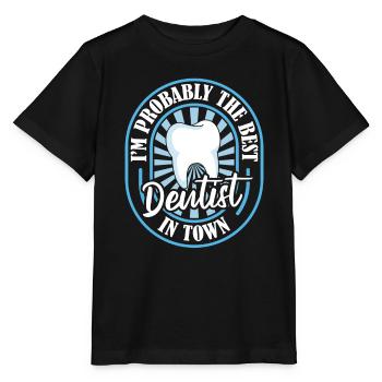 Dentist dentist best - Stanley/Stella MINI CREATOR Kids’ T-Shirt - black - Front - Mikhail (115cm)
