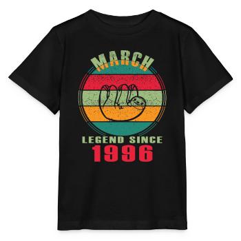 Mars 1996| Mars 1996 Anniversaire 1996 - T-shirt bio MINI CREATOR Stanley/Stella Enfant - noir - Devant - Mikhail (115cm)