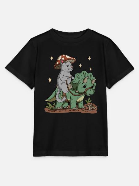 Cottagecore Katze - Stanley/Stella Kinder T-Shirt MINI CREATOR - Schwarz