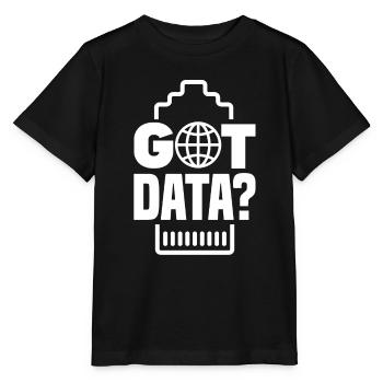 Vous avez des données ? Administrateur réseau - T-shirt bio MINI CREATOR Stanley/Stella Enfant - noir - Devant - Mikhail (115cm)