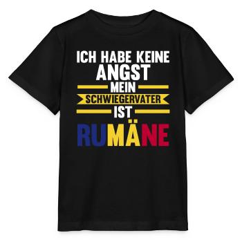 Ich habe keine Angst mein Schwiegervater ist Rumän - Stanley/Stella Kinder T-Shirt MINI CREATOR  - Schwarz - Vorne - Mikhail (115cm)