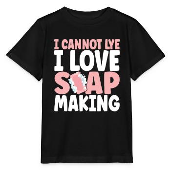 Seifenmacher Seife Machen - Stanley/Stella Kinder T-Shirt MINI CREATOR  - Schwarz - Vorne - Mikhail (115cm)