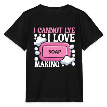 Seifenmacher Seife Machen - Stanley/Stella Kinder T-Shirt MINI CREATOR  - Schwarz - Vorne - Mikhail (115cm)