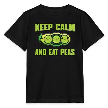 Funny Pea Pod Costume - Stanley/Stella MINI CREATOR Kids’ T-Shirt - black - Front - Mikhail (115cm)