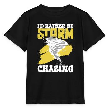 Meteorologie-kindertornado-sturm, Der Sturm-fan - Stanley/Stella MINI CREATOR Kids’ T-Shirt - black - Front - Mikhail (115cm)