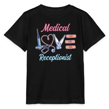 Design for medical receptionists - Stanley/Stella MINI CREATOR Kids’ T-Shirt - black - Front - Mikhail (115cm)