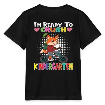 Kindergarten Child Kindergarten Gift - Stanley/Stella MINI CREATOR Kids’ T-Shirt - black - Front - Mikhail (115cm)