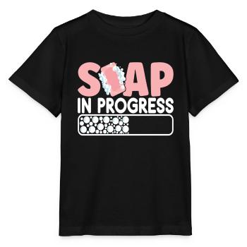 Seifenmacher Seife Machen - Stanley/Stella Kinder T-Shirt MINI CREATOR  - Schwarz - Vorne - Mikhail (115cm)