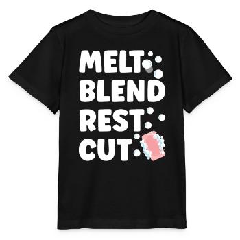 Seifenmacher Seife Machen - Stanley/Stella Kinder T-Shirt MINI CREATOR  - Schwarz - Vorne - Mikhail (115cm)
