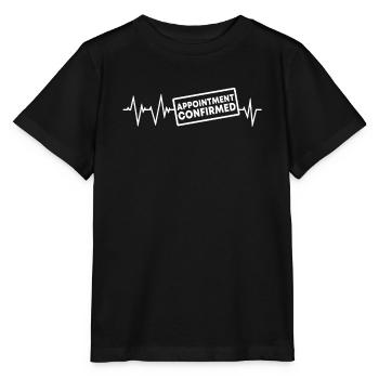 Date de confirmation - T-shirt bio MINI CREATOR Stanley/Stella Enfant - noir - Devant - Mikhail (115cm)