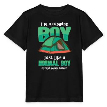 Scout Camping Outdoor Campfire Hiking Backpacking - Stanley/Stella Kinder T-Shirt MINI CREATOR  - Schwarz - Vorne - Mikhail (115cm)