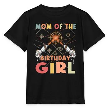 Cool Laser Tag Mama Party Birthday Child - Stanley/Stella MINI CREATOR Kids’ T-Shirt - black - Front - Mikhail (115cm)